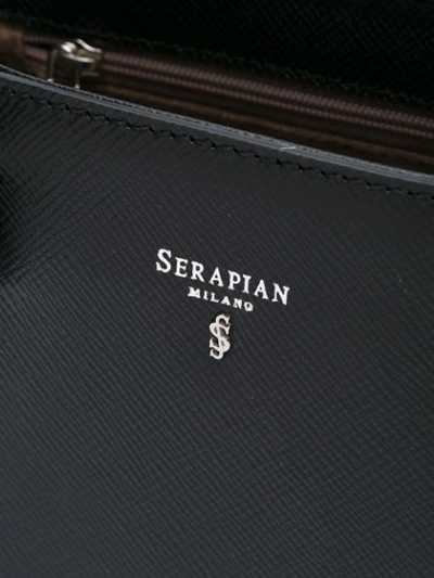 Shop Serapian Small Serpian Tote In Black