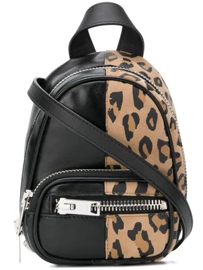 Shop Alexander Wang Mini Leopard Backpack - Brown