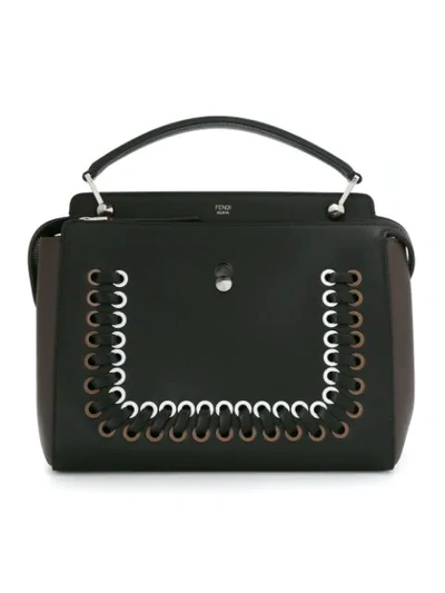 Shop Fendi Dotcom Tote Bag - Black