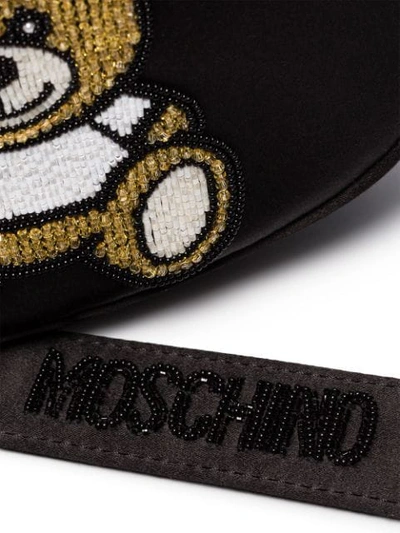 Shop Moschino Teddy Bear Belt Bag In Black