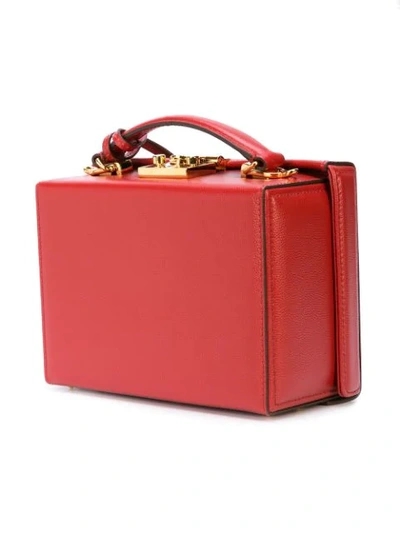 Shop Mark Cross Grace Small Box Bag In Red