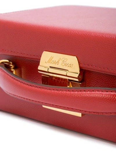 Shop Mark Cross Grace Small Box Bag In Red