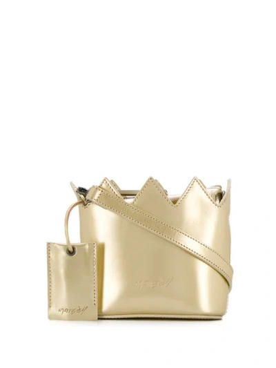 Shop Marsèll Mini Bucket Tote In Gold