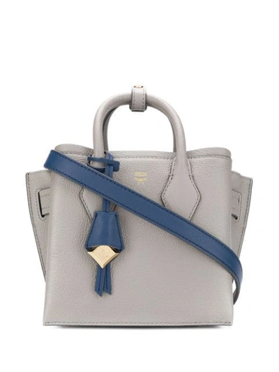 Shop Mcm Neo Milla Park Avenue Mini Tote In Grey