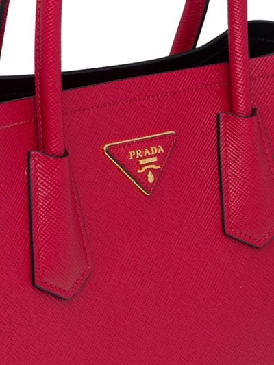 Shop Prada Double Small Bag In Red