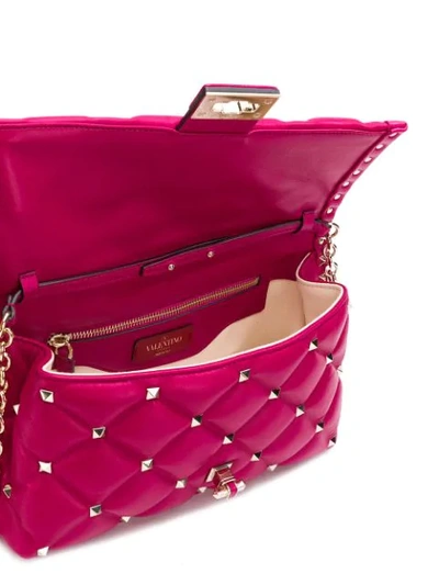 Shop Valentino Garavani Candystud Shoulder Bag In Pink