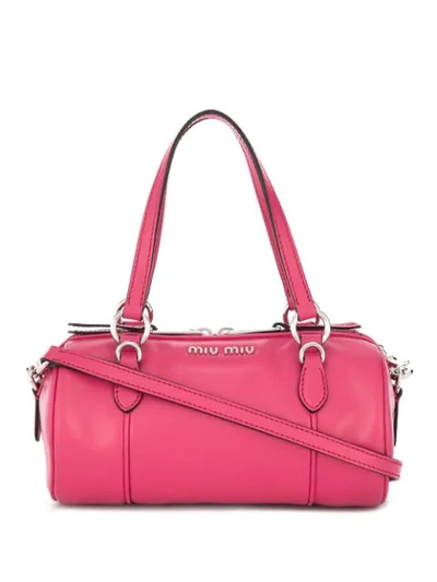 Shop Miu Miu Mini Tote Bag In Pink