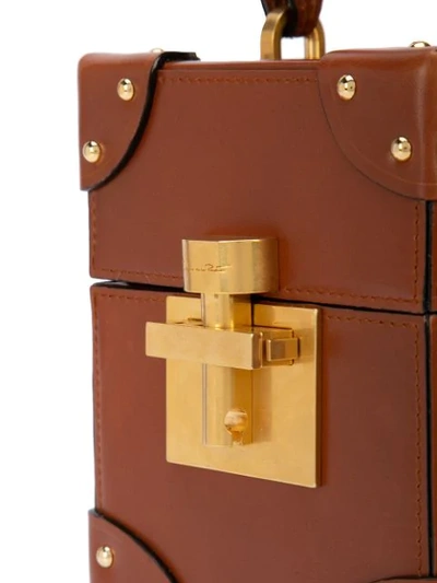 Shop Oscar De La Renta Alibi Leather Bag In Brown