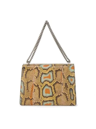 Shop Gucci Brown Dionysus Medium Python Shoulder Bag