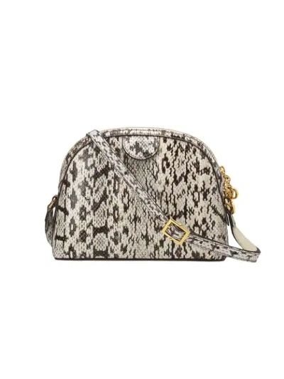 Shop Gucci Ophidia Small Snakeskin Shoulder Bag In White