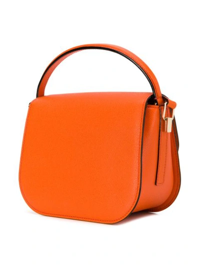 Shop Valextra Iside Tote Bag In Orange