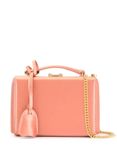 Shop Mark Cross Mini Grace Box Bag In Pink