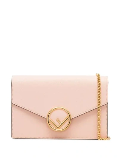 Shop Fendi F Motif Envelope Shoulder Bag In Pink