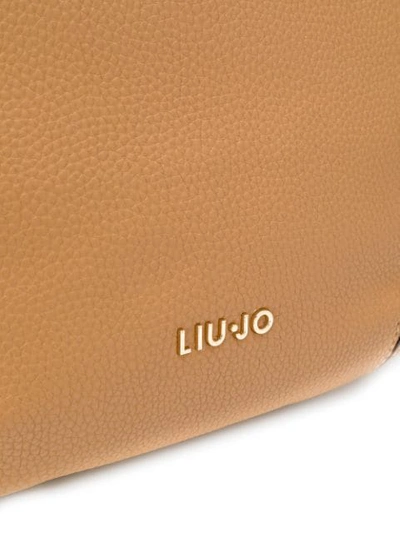 Shop Liu •jo Libera Shoulder Bag In Brown