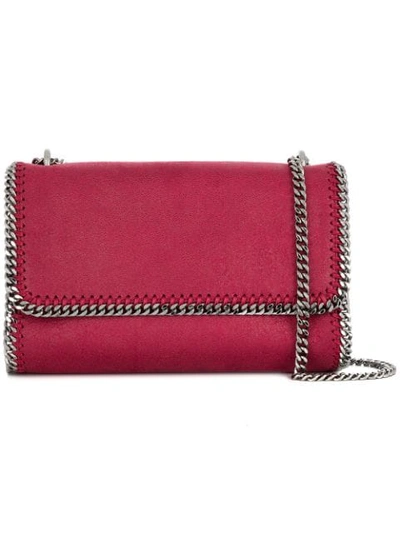 Shop Stella Mccartney Hardware Embellished Shoulder Bag - Red