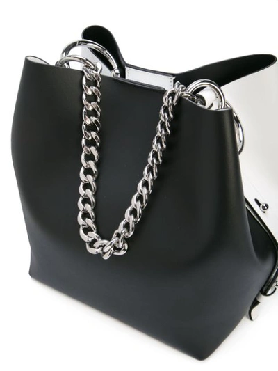 Shop Rebecca Minkoff Kate Bucket Bag In Black/white