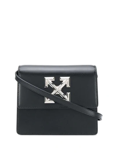 Shop Off-white Arrow Plaque Belt Bag In Black