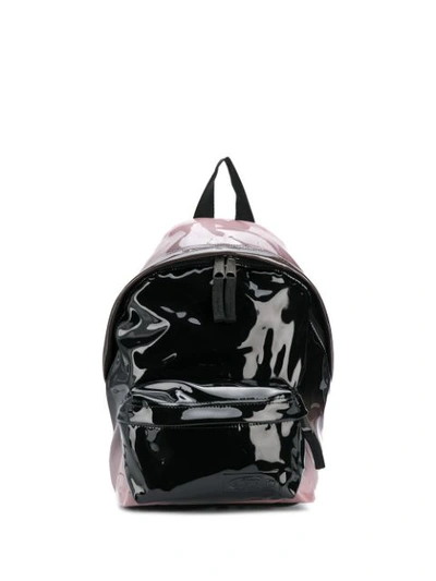 Shop Eastpak Wet-look Backpack In Pink