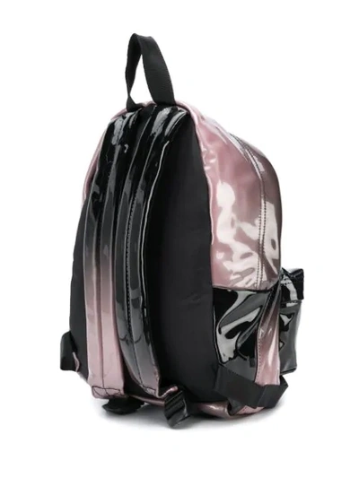 Shop Eastpak Wet-look Backpack In Pink