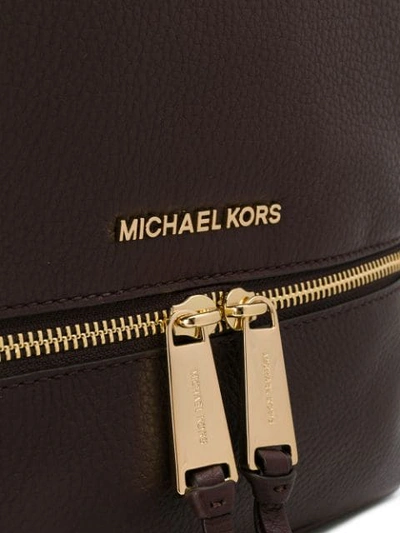 Shop Michael Michael Kors Rhea Backpack In Brown