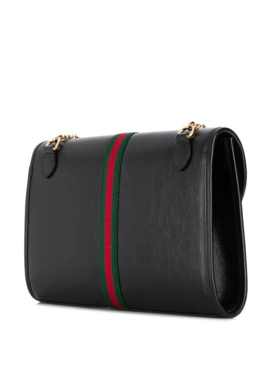 Shop Gucci Rajah Medium Shoulder Bag In Black