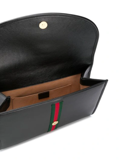 Shop Gucci Rajah Medium Shoulder Bag In Black