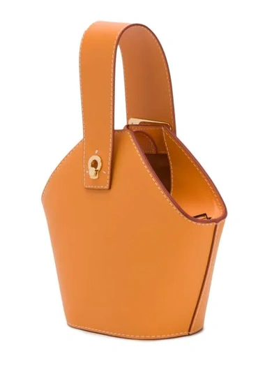 Shop Danse Lente Johnny Mini Bucket Bag In Orange
