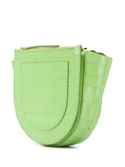 Shop Wandler Hortensia Mini Tote Bag In Green