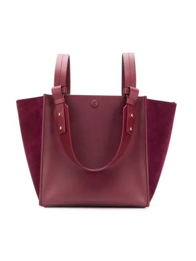 Shop Sophie Hulme Cube Tote In Red