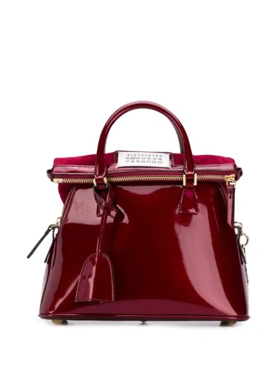 Shop Maison Margiela 5ac Mini Shoulder Bag In Red