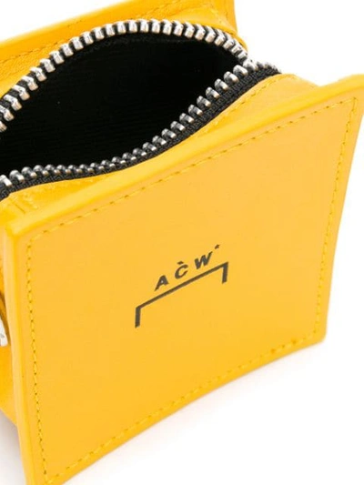 Shop A-cold-wall* Mini Logo Shoulder Bag In Yellow