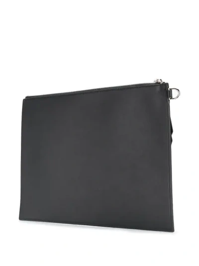 Shop Givenchy Signature Logo Clutch In Black