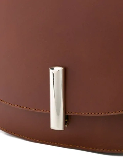 Shop Apc Push Lock Satchel Shoulder Bag In Brown