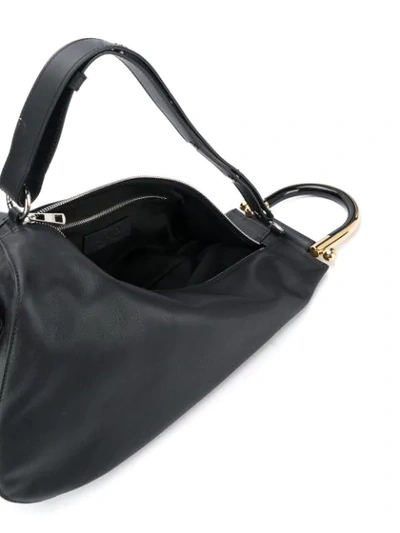 Shop Jw Anderson Wedge Shoulder Bag In Black