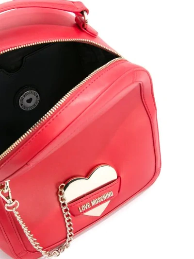 Shop Love Moschino Chain-detail Backpack In Red