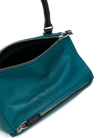Shop Givenchy Small Pandora Bag In Blue