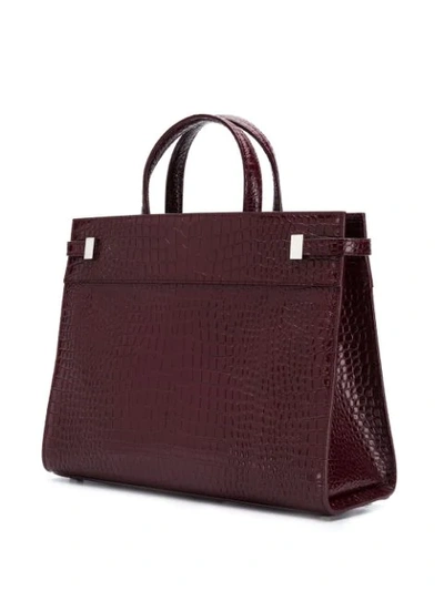 Shop Saint Laurent Manhattan Small Shoulder Bag In Red