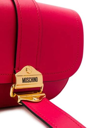 Shop Moschino Tracolla Belt Bag In Pink