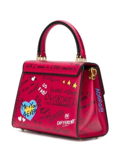 Shop Dolce & Gabbana Welcome Tote Bag - Red