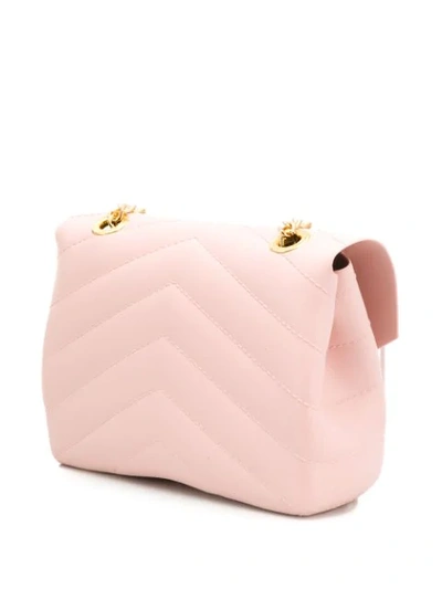 Shop Designinverso Quilted Crossbody Bag In Pink