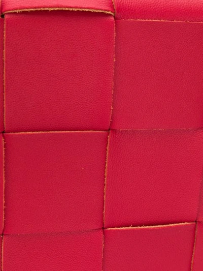 Shop Bottega Veneta Intrecciato Weave Belt Bag In Bright Red