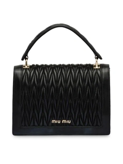 Shop Miu Miu Miu Confidential Bag In Black