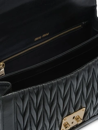 Shop Miu Miu Miu Confidential Bag In Black