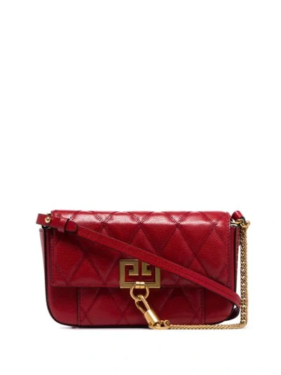 Shop Givenchy Pocket Mini Cross-body Bag In Red