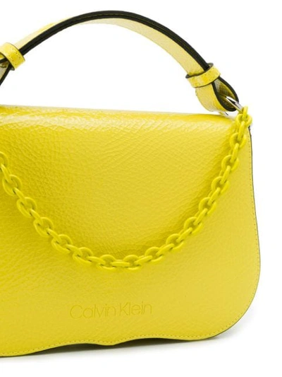 Shop Calvin Klein Americana Shoulder Bag In Yellow