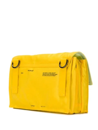 Shop Off-white Binder Clip Cross Body Bag In Yellow
