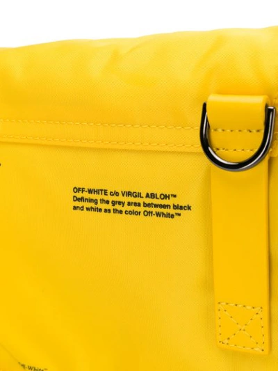 Shop Off-white Binder Clip Cross Body Bag In Yellow