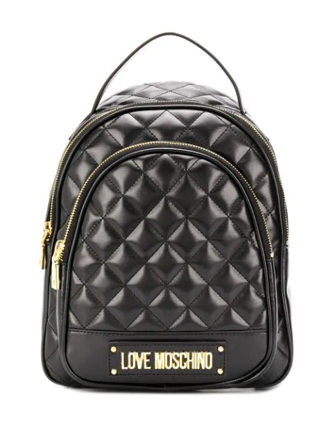 love moschino quilted backpack