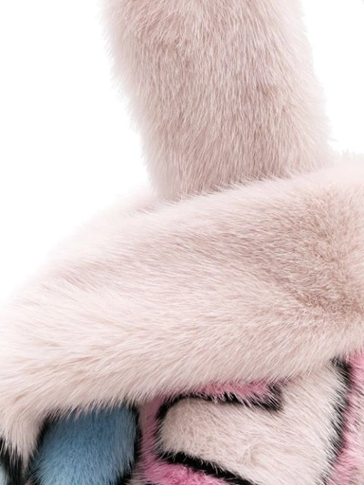 Shop Simonetta Ravizza Fluffy Hearts Tote Bag - Pink