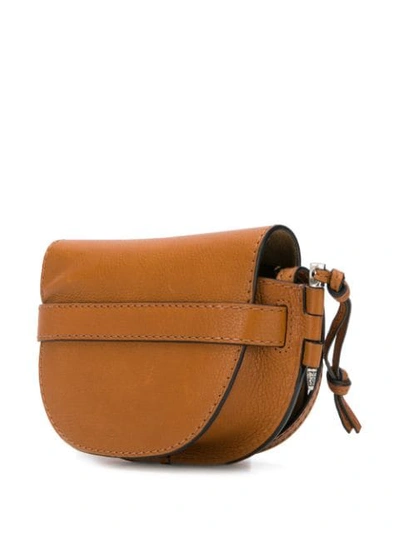 Shop Loewe Gate Western Mini Bag In Brown